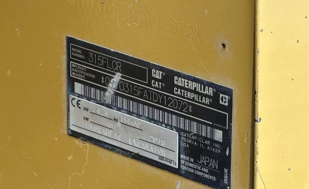 Caterpillar 315 FLR an 2018!