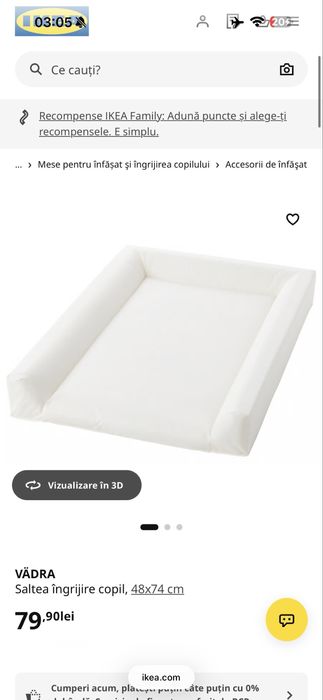 Masă înfașat bebe