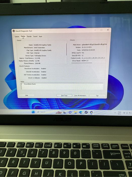 Laptop Asus.