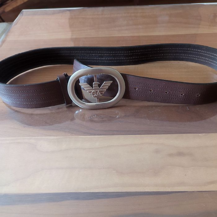 Нов Колан Emporio Armani естествена кожа