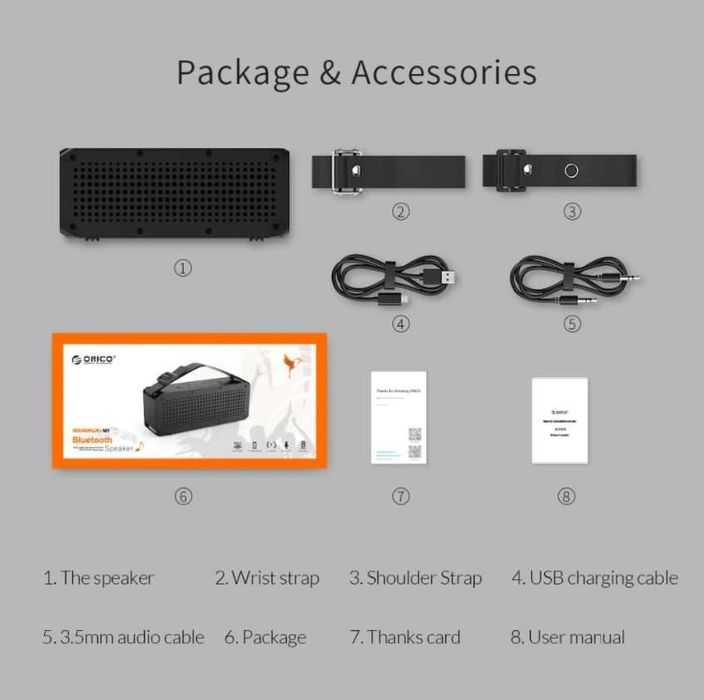 Новая Оригинальная блютуз колонка - ORICO - ГАРАНТИЯ - доставка