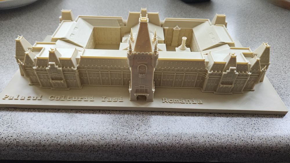 Palatul Culturii Iasi Romania 3D Print unicat proiect drona
