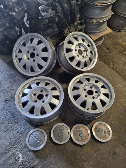 Set 4 x Jante R15 Aliaj 5x112 oem Audi A4 B5 6J ET 45 Jante usoare!