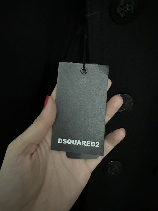 Palton scurt negru Dsquared2 (marimea 50)