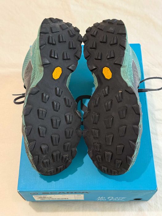 Продавам Scarpa Spin Ultra Iron / Deep Sea, размер 45 - използвани около 300 км