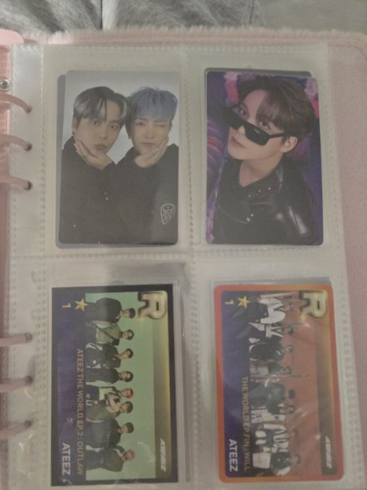 KPOP photocards ateez, p1h, stray kids