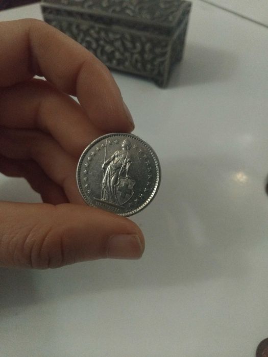 2 швейцарски франка 1976г.