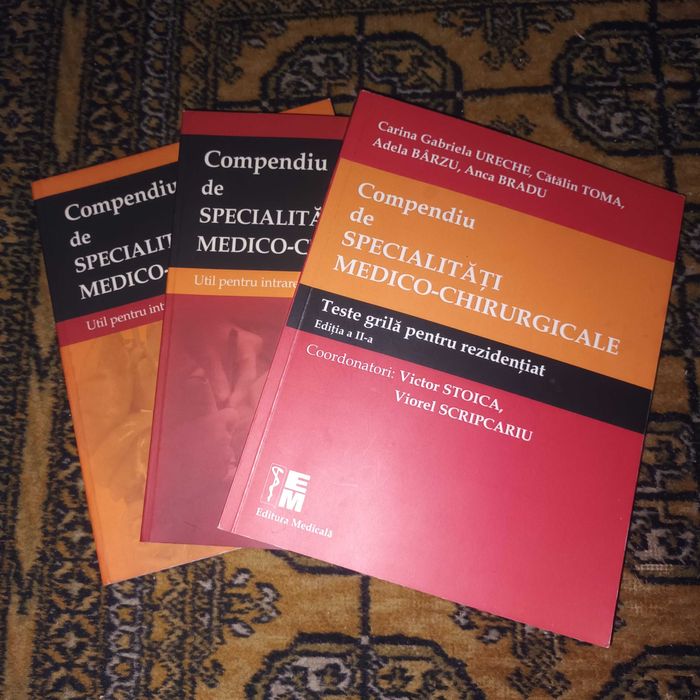 Compendiu de Specialități Medico-Chirurgicale (Vol 1+2) +Teste grila