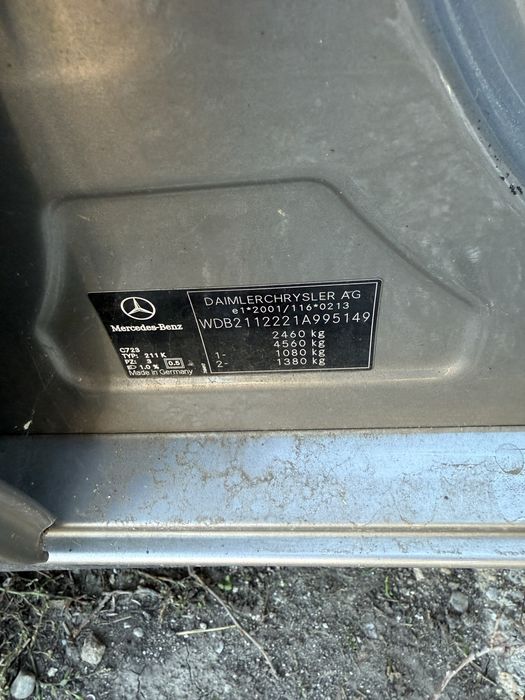 Предна броня Mercedes E-Class W211 facelift (2006–2009)