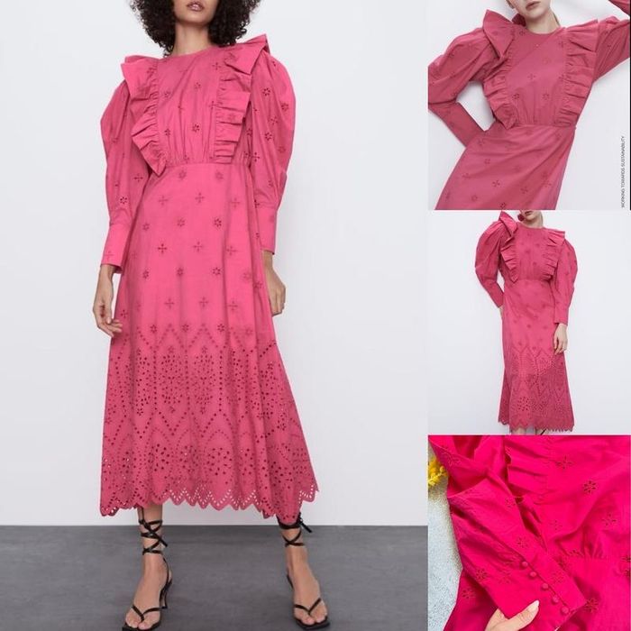 Платье zara фуксия