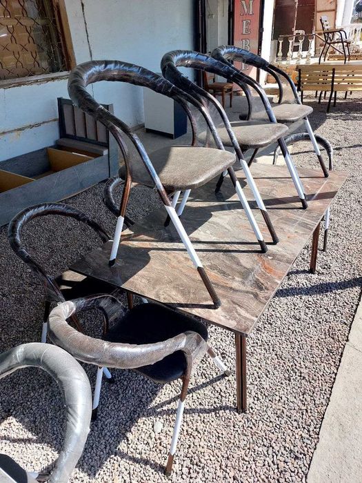 Темир стол стул с цеха