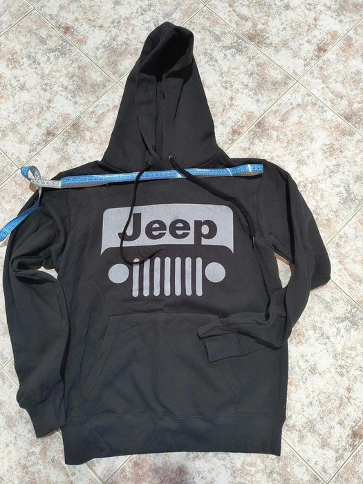 Черен суичър унисекс с надпис Jeep