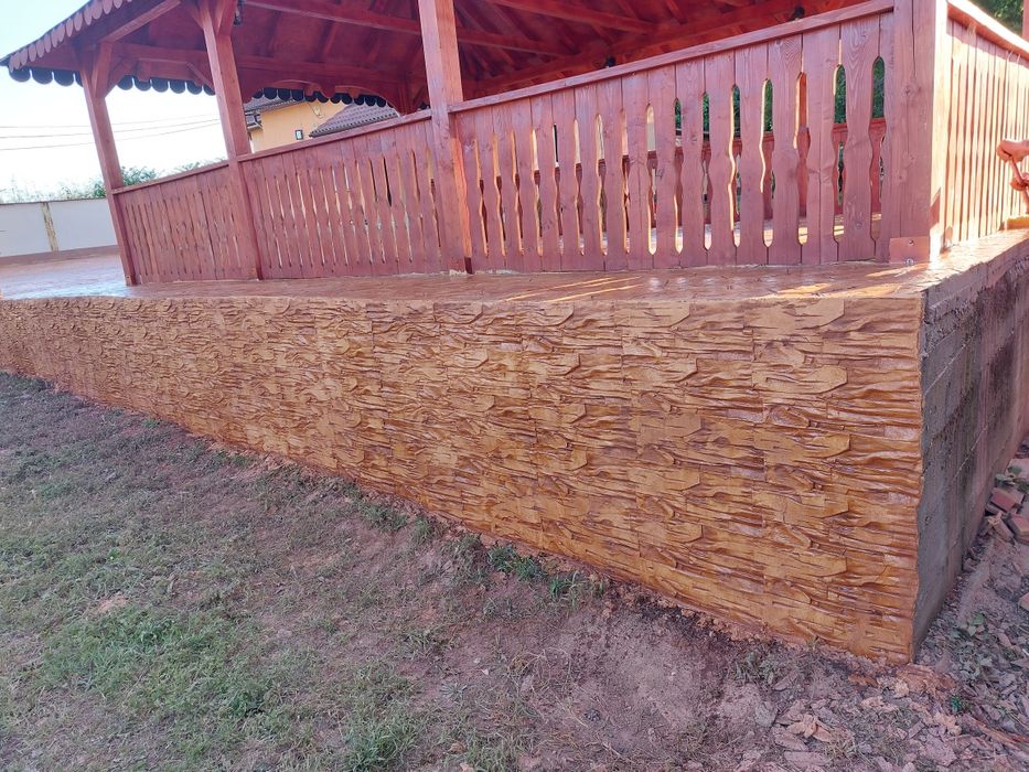 Decorațiuni din beton amprentat