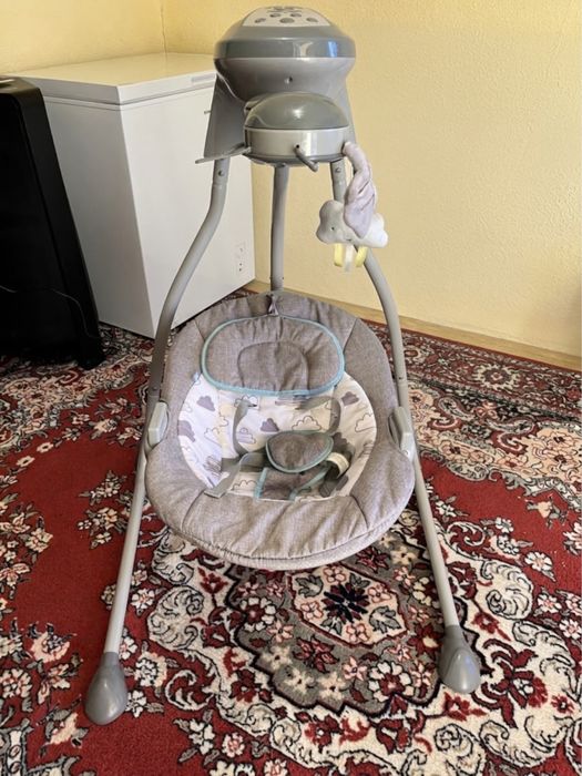 Leagăn electric bebeluși Baby Swing Angel (0-12 kg) – Pliabil, cu muzică și lumini