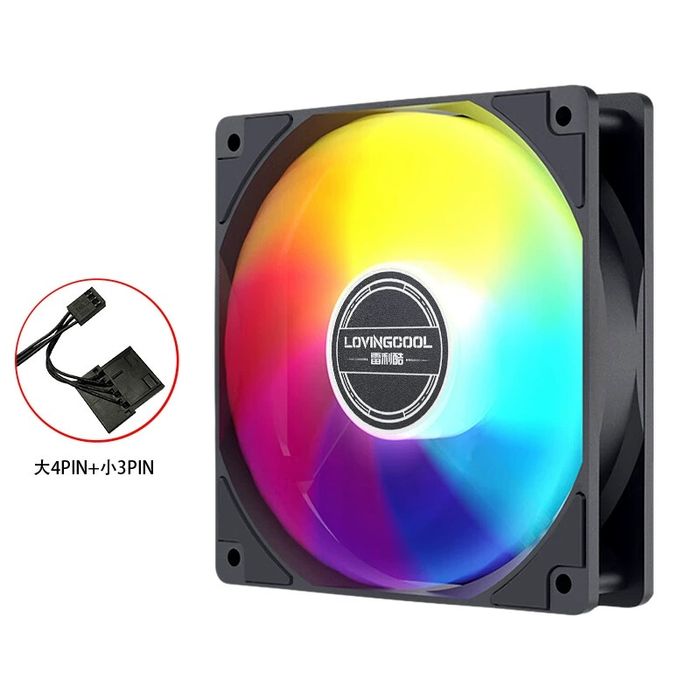 Вентилятор для корпуса ПК с подсветкой RGB – LOVINGCOOL
