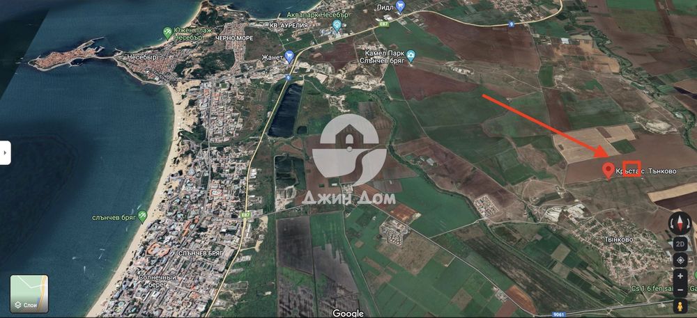 Урегулиран поземлен имот с ГЛЕДКА МОРЕ И ПЛАНИНА, с. Тънково