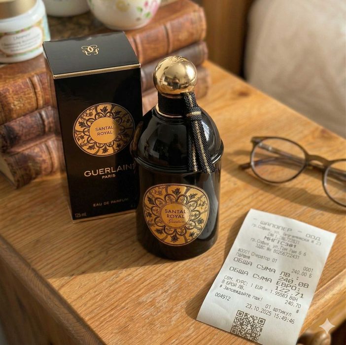 НОВ! Guerlain Santal Royal (125ml) + Касова бележка! 100% Оригинален