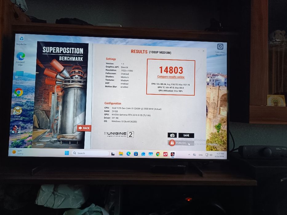 Гейм Рс  Alphard I5 12400F/24 gb ddr4/RTX 2070