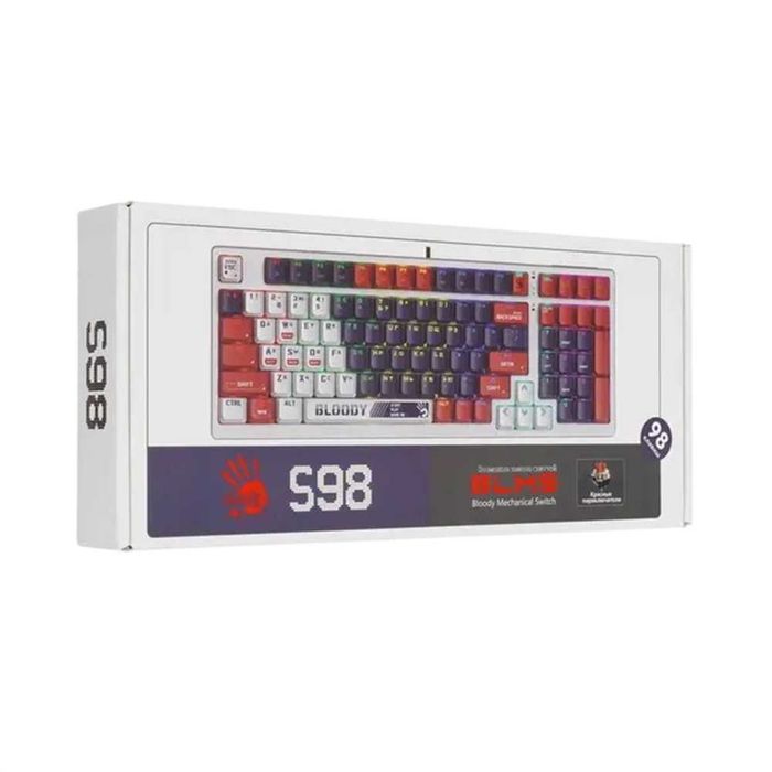 A4Tech Bloody WS98/WS87 RED+Mechanical Switch Gaming Клавиатура+/