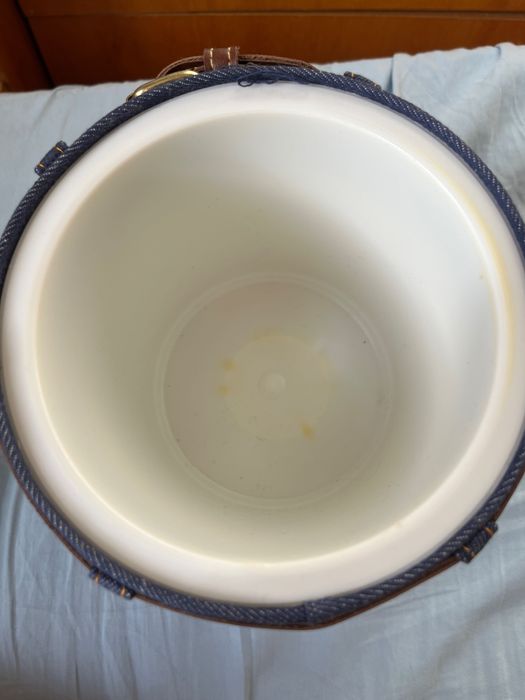 Уникална кутия за лед с дънки от 70 год , Винтидж