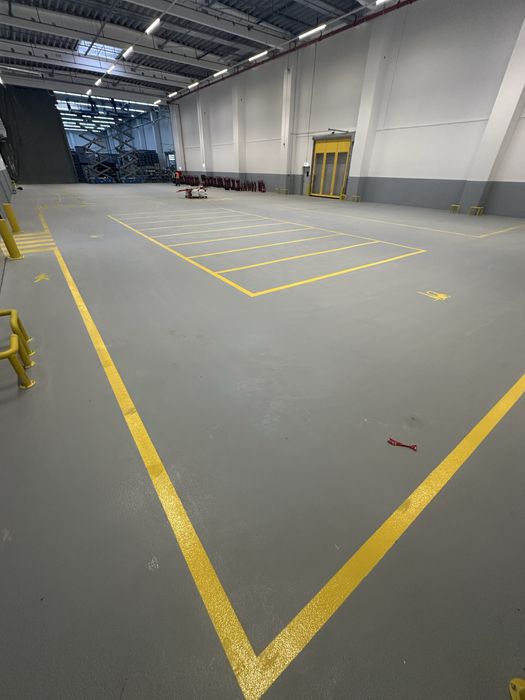 Pardoseala epoxidica industriala, trafic greu