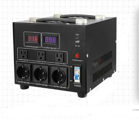 Stabilizator tensiune 2000VA, 5000VA Step Up/ Step Down, USB si Type-C