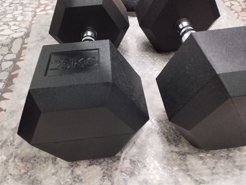 Гумирани дъмбели - 2х22.5кг./ 2х25кг./ 2x27.5кг./ 2х40кг.