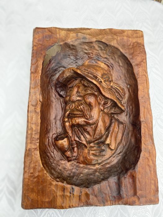 Basorelief lemn masiv , 39/27 cm