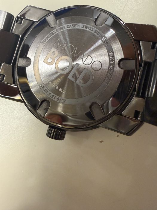 Movado Bold Museum Dial Mb.01.1.34.6137 Gunmetal Tone Stainless Steel 42 mm