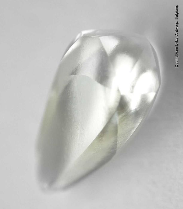 Натурален диамант 0.6ct със сертификат и обков бяло злато