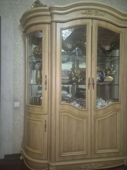 Классический сервант, цвет слоновая кость