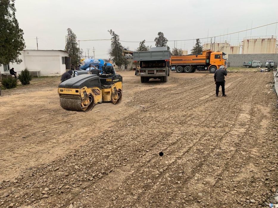 Укладка асфальта. Благоустройство.