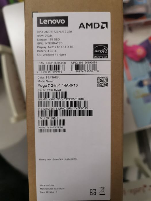 Laptop Lenovo Yoga 7 2-in-1 14AKP10
Nou garanție 3 ani