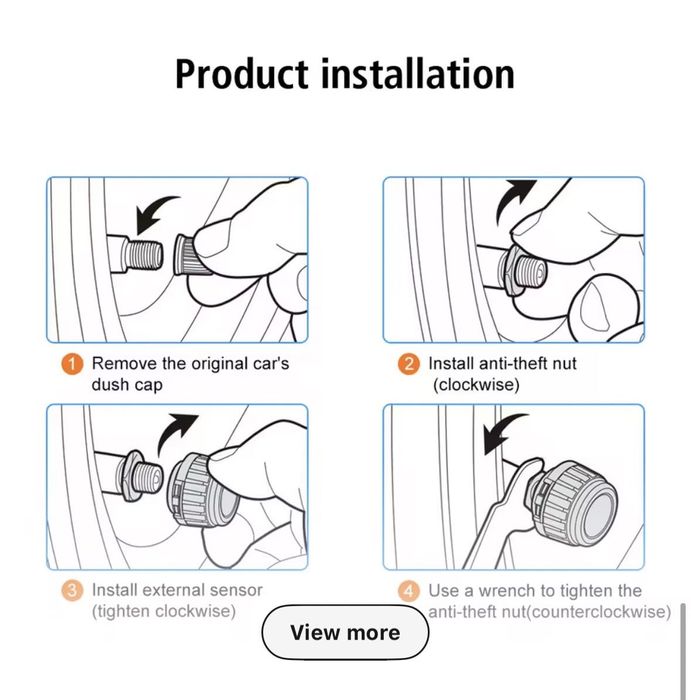 Senzori presiune roți