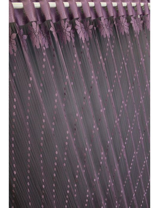 Тюль на трубчатый карниз.