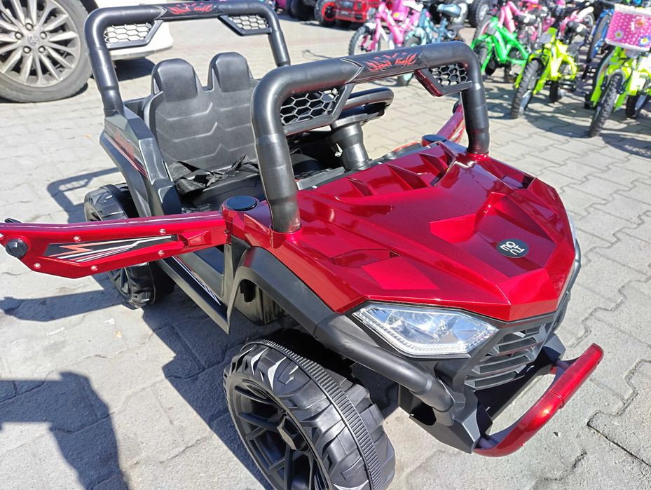 TEXAS акумулаторен джип FAST UTV червен