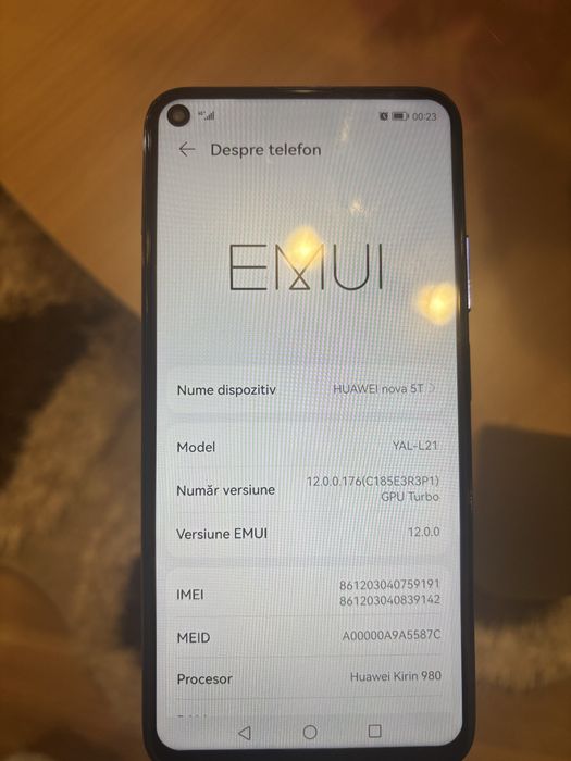 Huawei Nova 5T – 256 GB / 8 GB RAM – Aproape nou