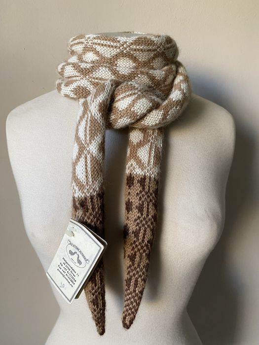 Бежов/ екрю/ розов шал от кашмир, вълна, вискоза, коприна