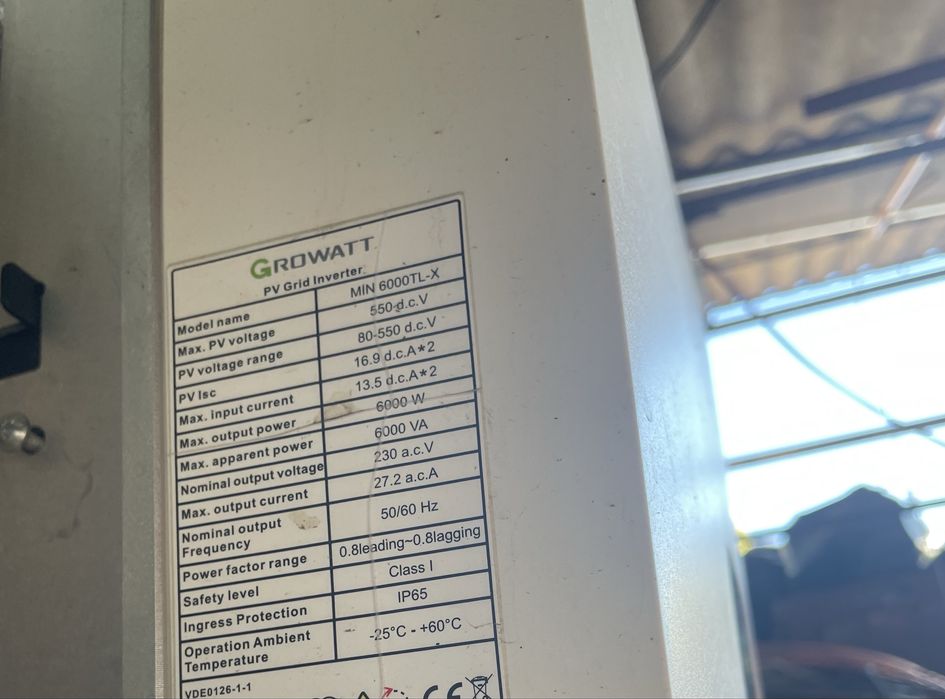 Invertor Growatt 6 kv