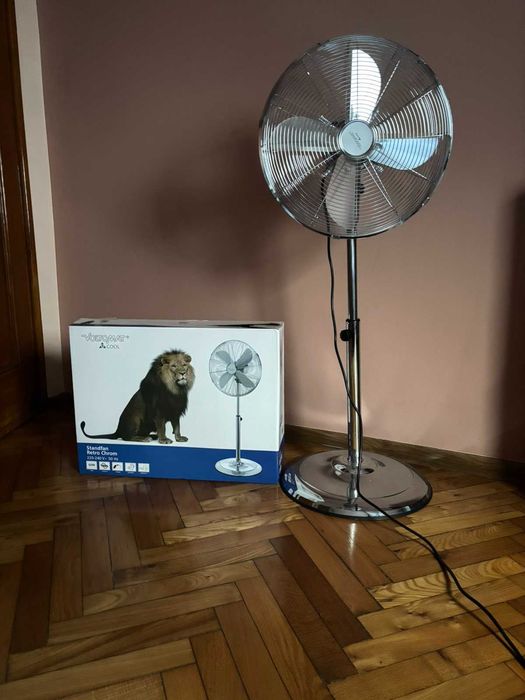 Настолен вентилатор Voltomat Standfan Retro Chrom – мощен и стилен