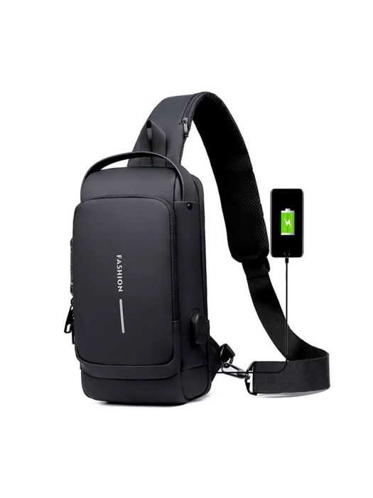 Барсетка бананка эркаклар учун  Кодли қулф + USB порт | Оптом ва роз