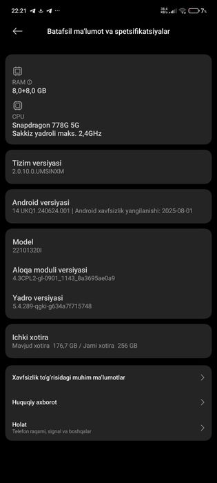 Poco x 5 pro 5g abmen qlamiz