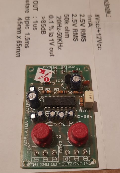 Volum control stereo electronic placa reglaj up down 16 pasi