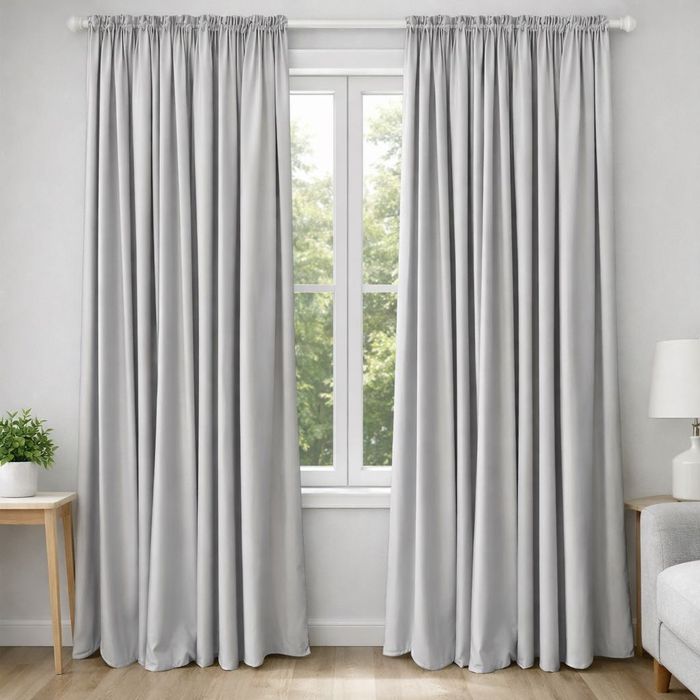 Draperii Royal Velvet Blackout 90%, gri deschis