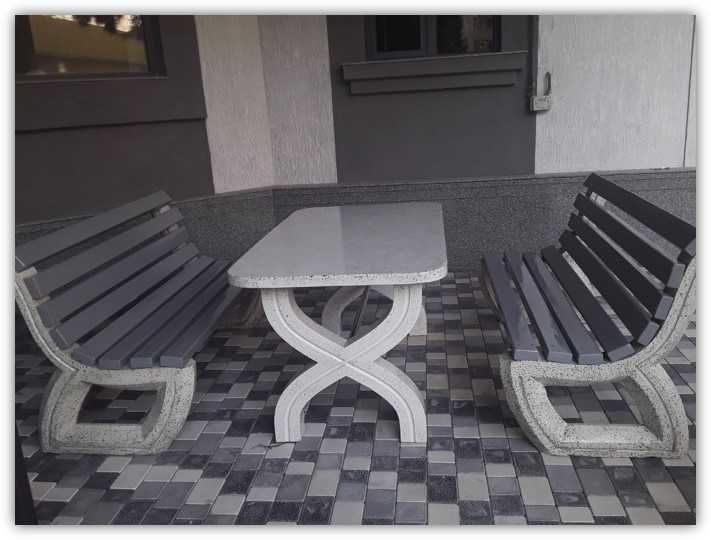 Декоративные садовые скамейки и урны