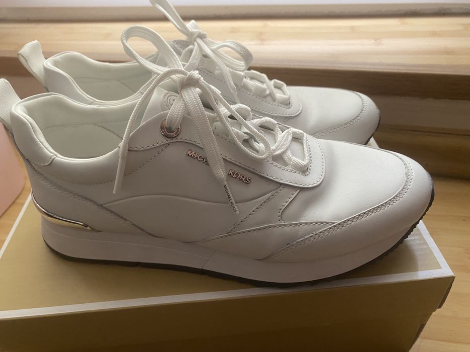 Adidasi de piele albi Michael Kors marimea 38