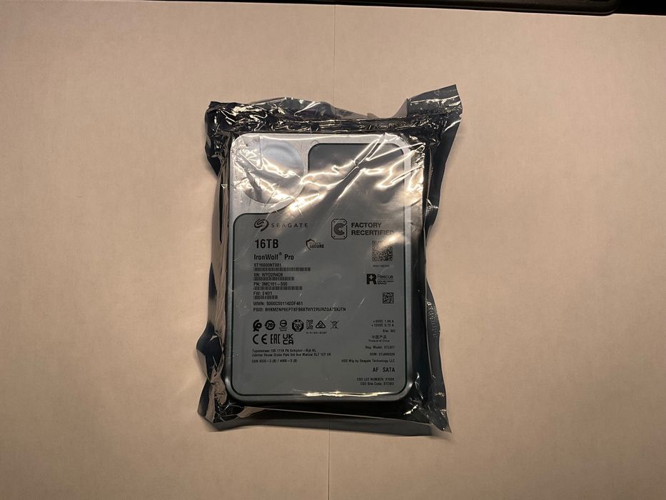 HDD Seagate IronWolf Pro 16TB | NOU - SIGILAT | Factory Recertified