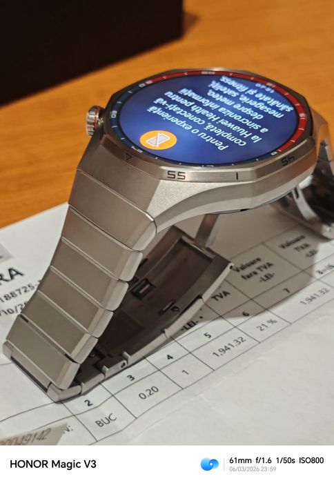 SmartWatch Huawei GT6 Pro -46mm Titanium / Superb / Garanție !