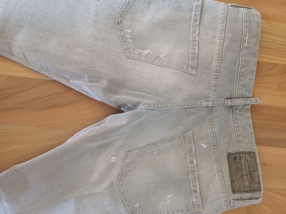 Дънки Dsquared2 светло сиви