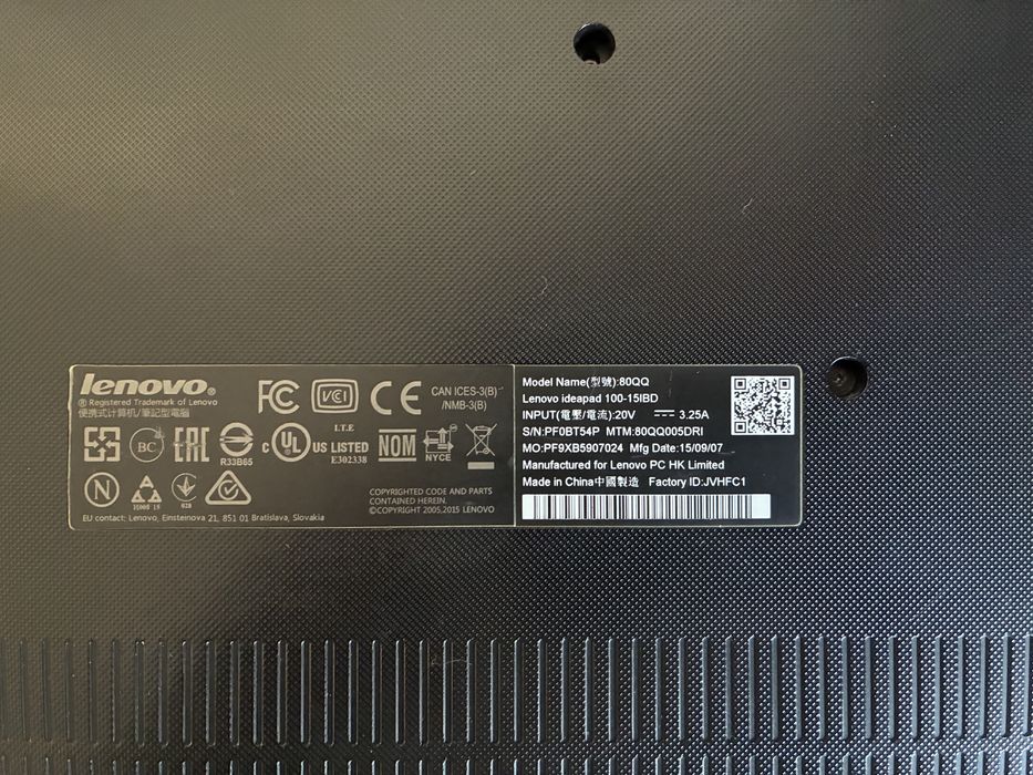 Lenovo Ideapad 100-15IBD
